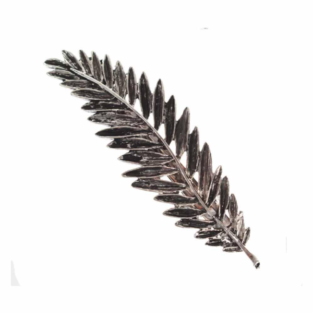 Silver Akane Leaf Hair Pin