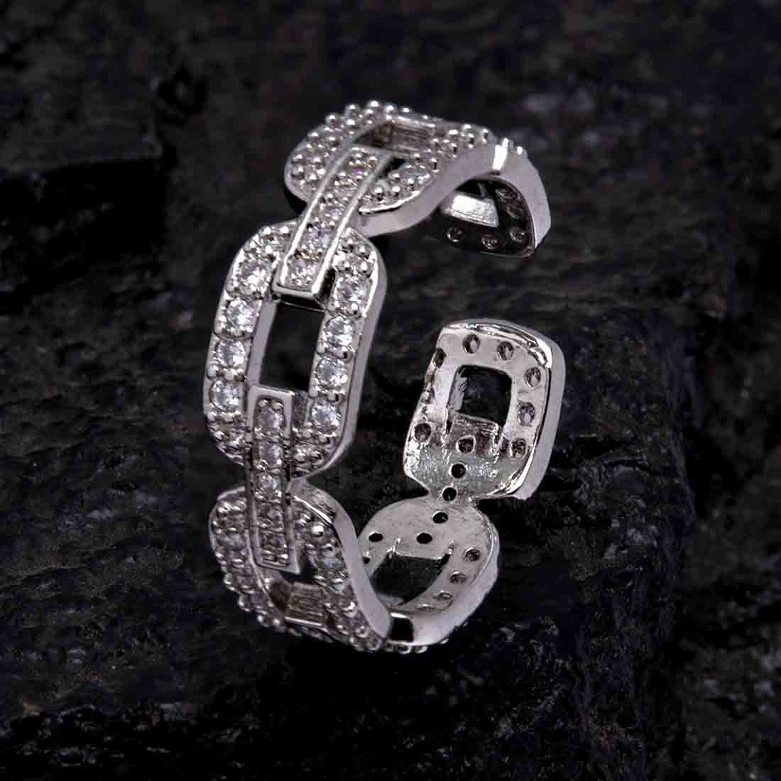 Silver Connected Ring
