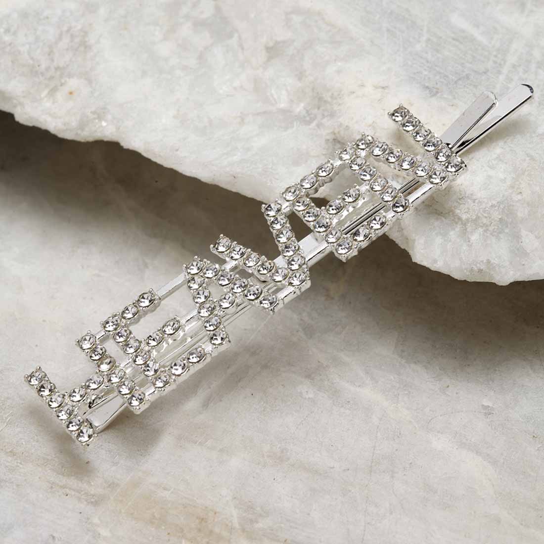Silver Heaven Diamond Studded Hair Pin