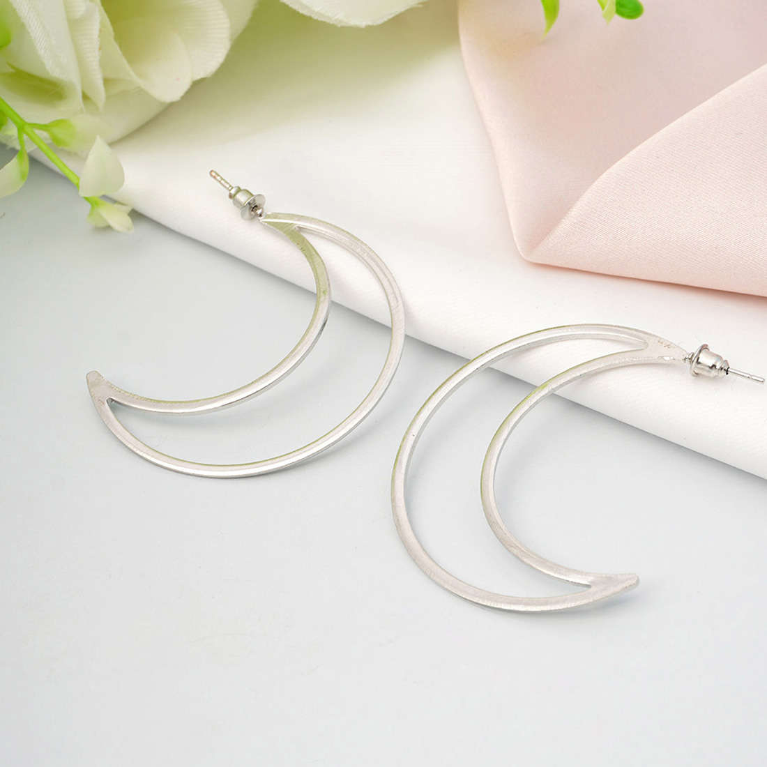 Silver Moon Studs
