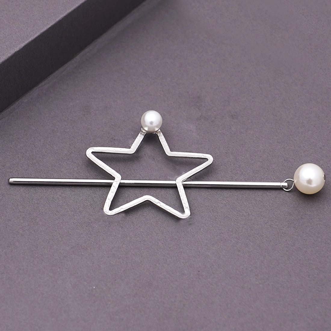 Silver Star Stick Hair Accessory