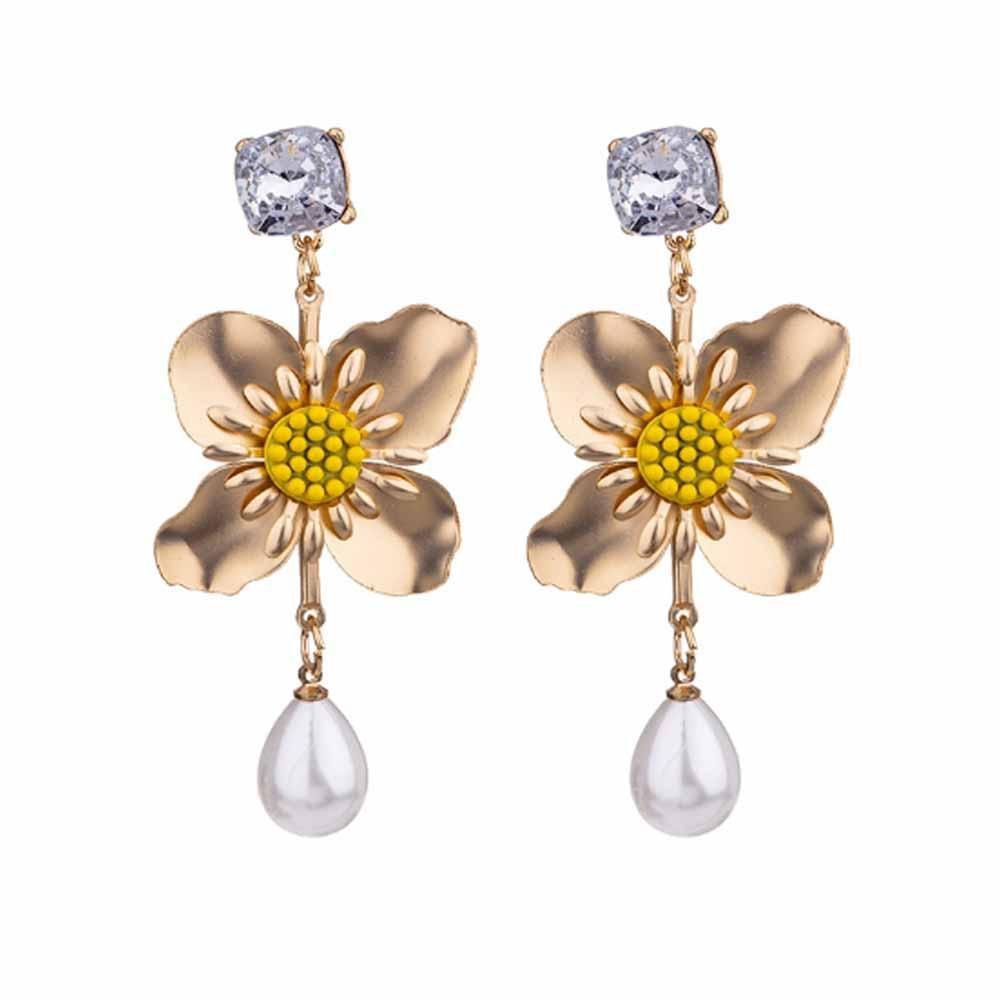 Sirvart Floral Drop Earrings