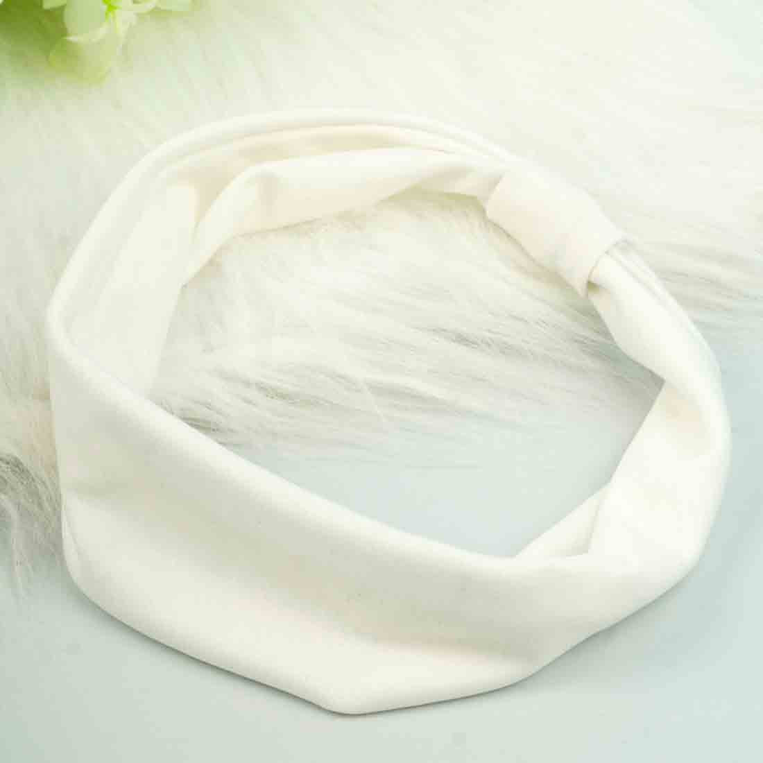 Solid White Knotted Hairband