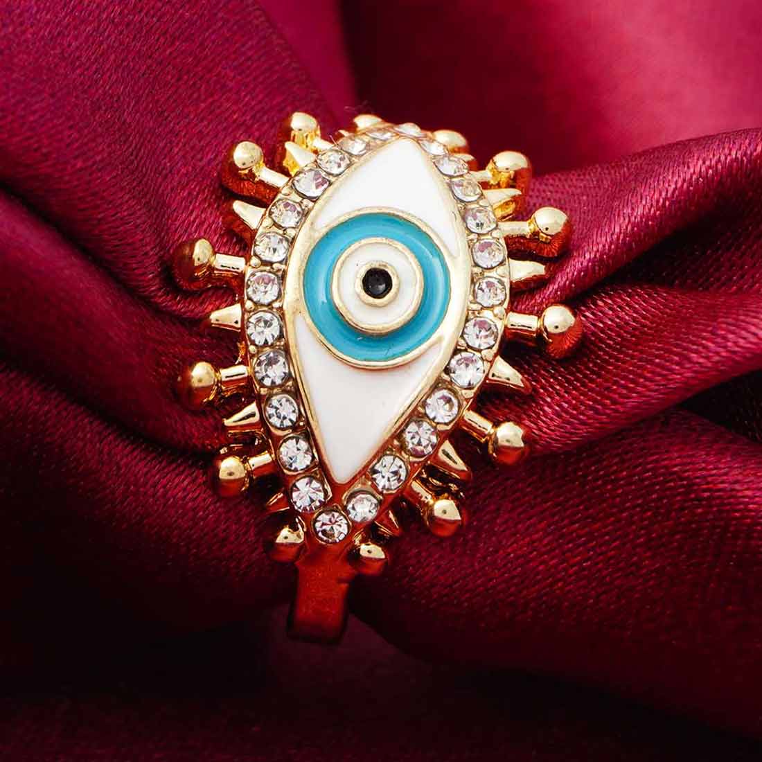 Spiky Evil Eye Ring
