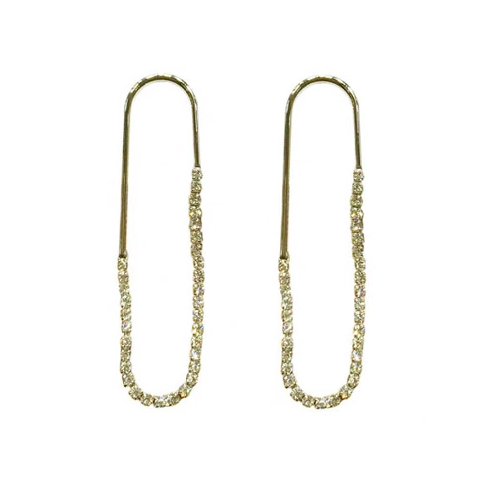 Stina pin Golden Diamond Earrings