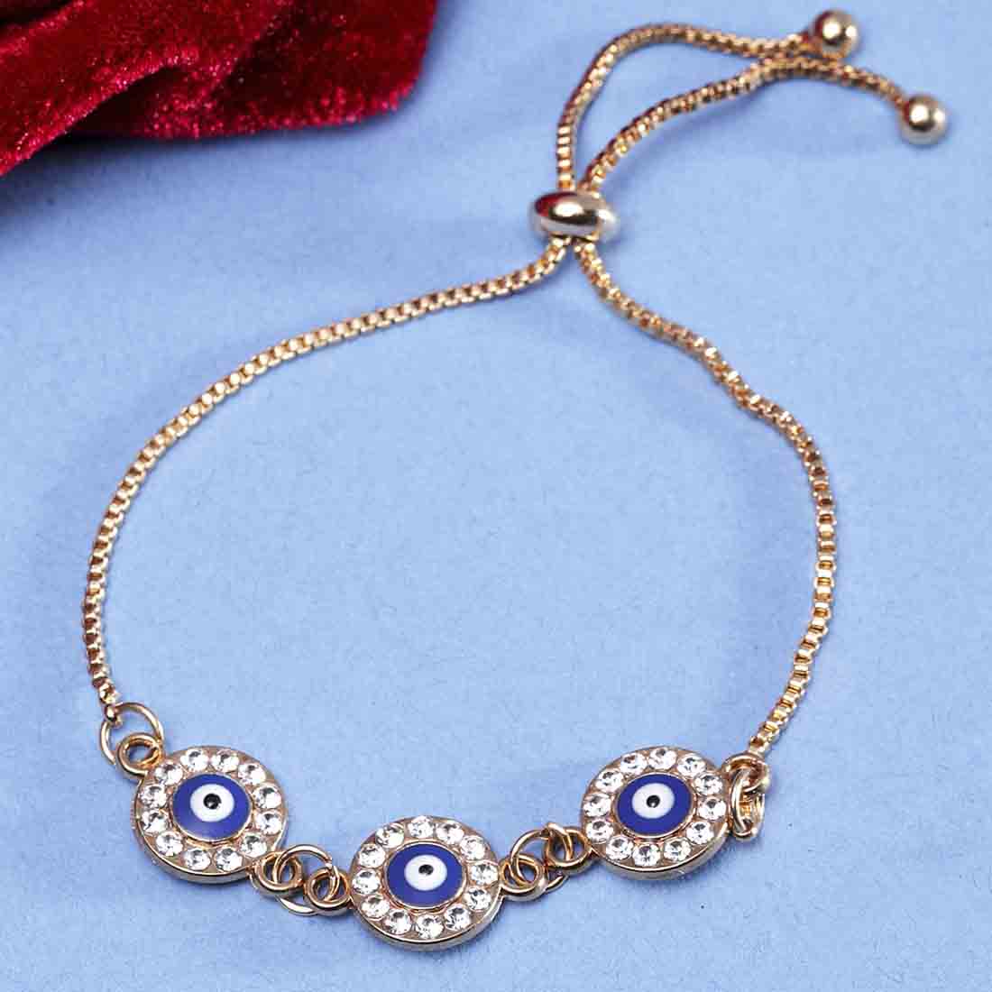 Trio Evil eye adjustable bracelet