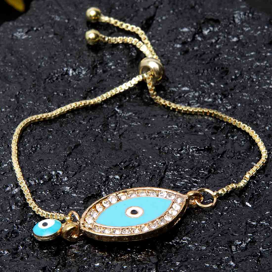 Turkish Evil Eye Golden Bracelet