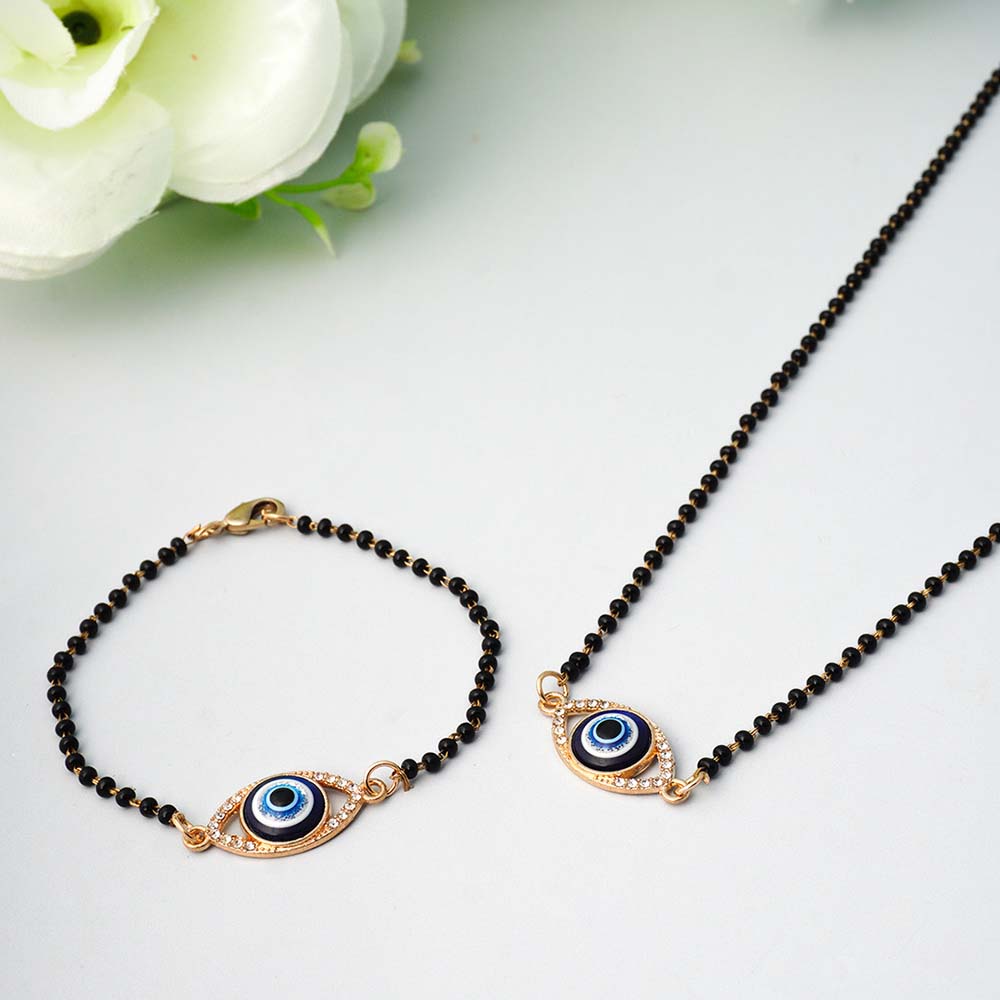 Turkish Evil Eye MangalSutra Jewel Set