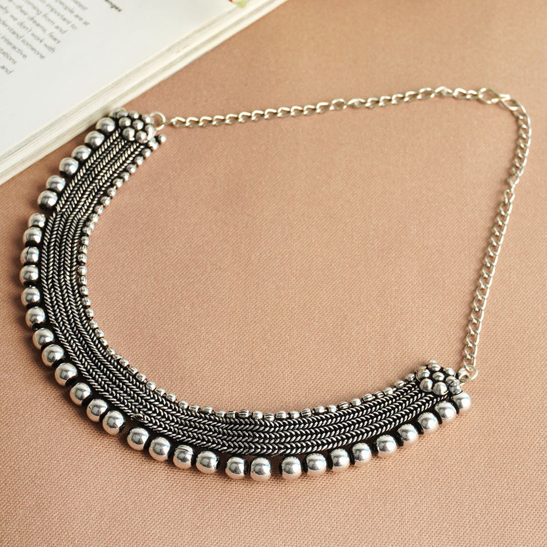 Wheat Chain Ghunghroo Choker Necklace