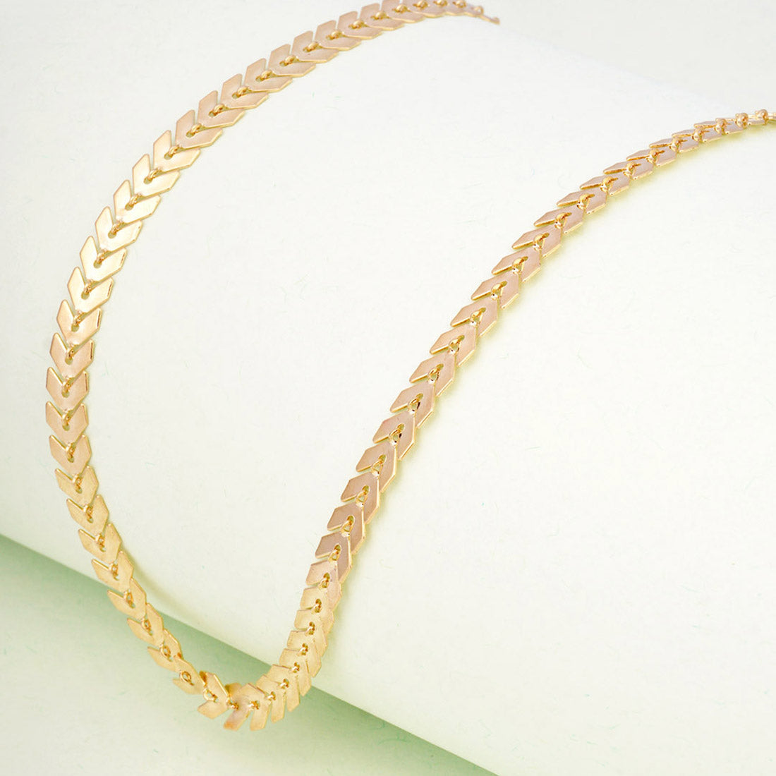 Wheat Chain Gold Necklace