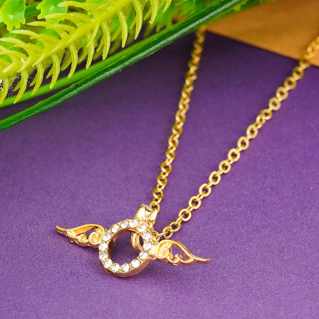 Winged Halo Necklace
