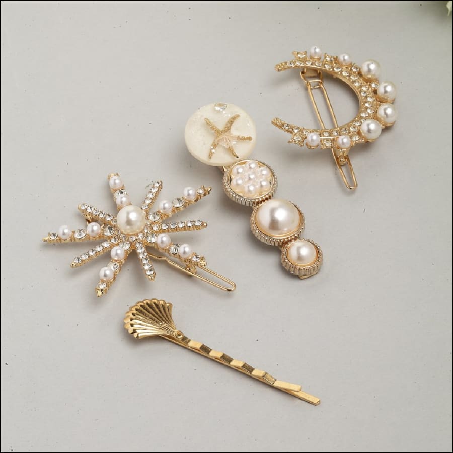 Zabuni Pearl Hair Pin Set of 4