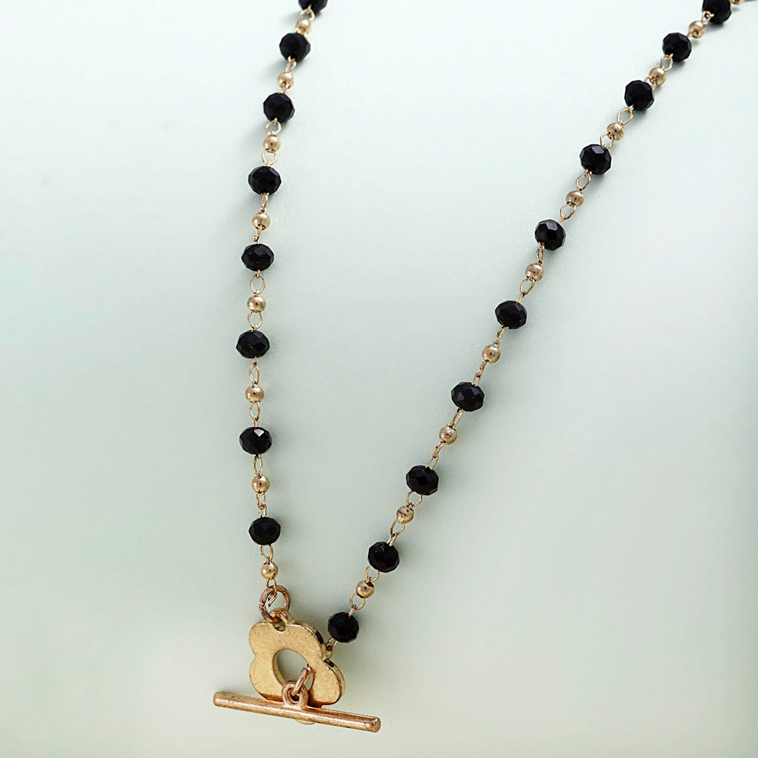 Zuri Black Beaded Necklace